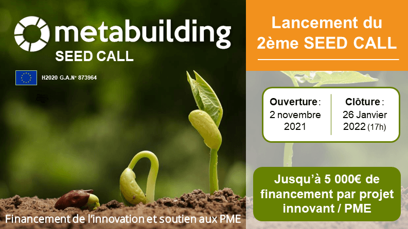 METABUILDING : Lancement du 2ème AAP SEED et webinaire d&rsquo;information