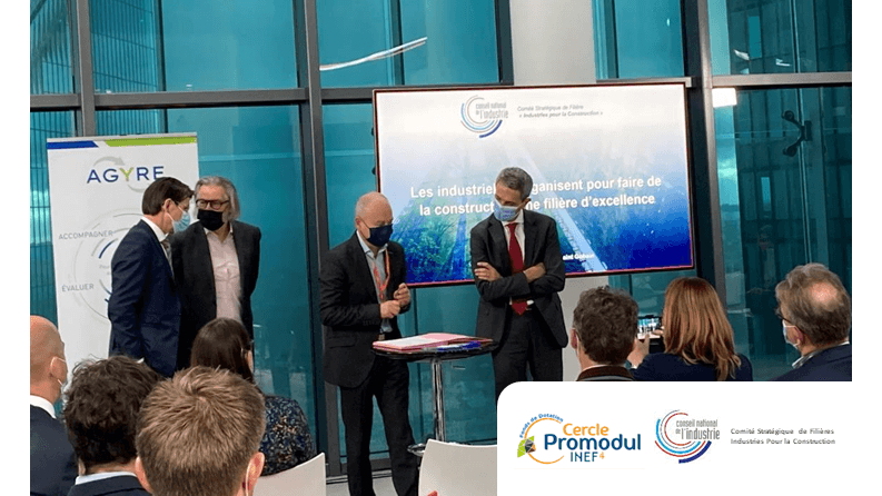 Cercle Promodul / INEF4 contribue à l&rsquo;excellence de la filière avec la signature de l&rsquo;avenant CSF « Industries pour la Construction »