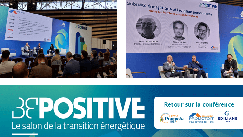 BEPOSITIVE – Retour sur les messages clés de la conférence « Sobriété énergétique et isolation : le rôle essentiel des toitures »